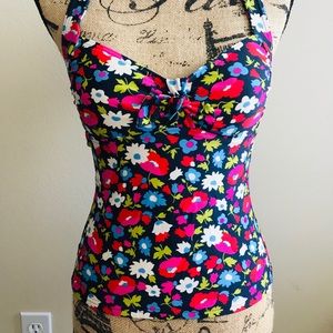 Boden floral swim top